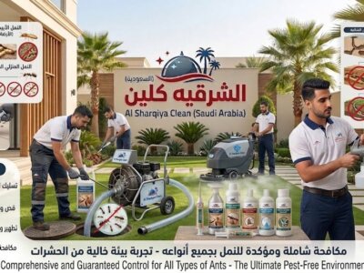 مكافحه النمل الابيض و الحشرات – بالاحساء –  الشرقيه كلين (السعودية) 0548705125